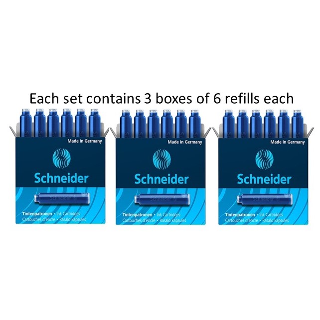 REFILL,Royal Blue Ink 18 each refills fountain